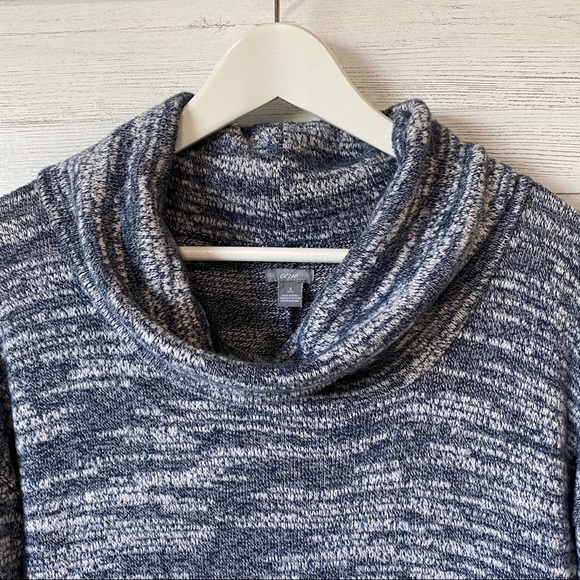 aerie Cowl Pullover Sweater Blue Sz Small - Picture 6 of 12